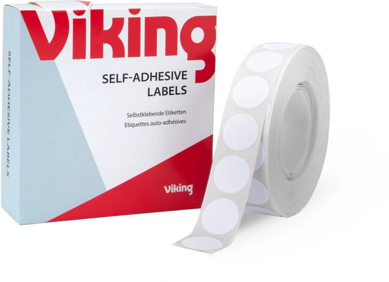 Viking Marking Dots Adhesive White Pack of 1400