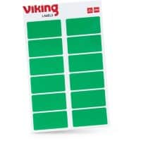 Viking Coloured Labels Adhesive Green 2.5 x 5 cm Pack of 320