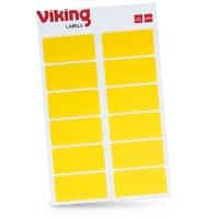 Viking Coloured Labels Adhesive Yellow 2.5 x 5 cm Pack of 320