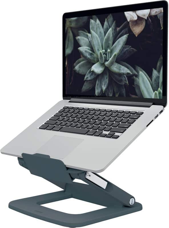 Leitz Ergo Ergonomic Height Adjustable Multi-Angle Cooling Laptop Stand 6424 Up to 15" Grey