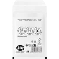 Jiffy Ocean Green Padded Envelopes K/7 White Plain 350 (W) x 470 (H) mm Peel and Seal 75 gsm Pack of 100