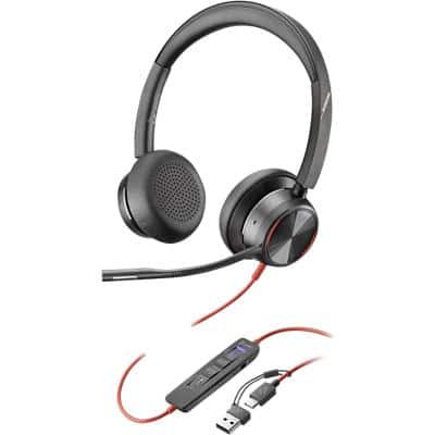 poly Blackwire Wired Headset Over-the-head USB-C, USB with Noise cancelling and Microphone Stereo 8225 | Viking Direct UK poly Blackwire Wired Headset Over-the-head USB-C, USB with Noise cancelling and Microphone Stereo 8225 | Viking Direct UK