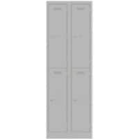 Bisley Steel Locker 600 x 450 x 1,800 mm Light Grey