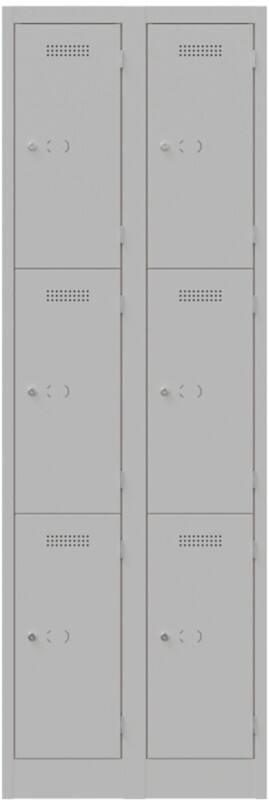 Bisley Steel Locker 600 x 450 x 1,800 mm Light Grey