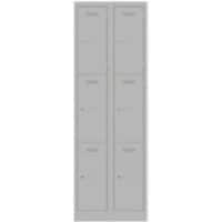 Bisley Steel Locker 600 x 450 x 1,800 mm Light Grey