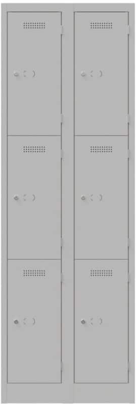 Bisley Steel Locker 600 x 450 x 1,800 mm Light Grey
