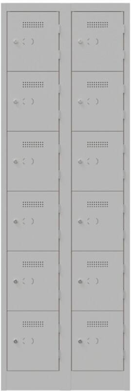 Bisley Steel Locker 600 x 450 x 1,800 mm Light Grey