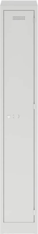 Bisley Steel Locker 1 Door Combination 300 x 450 x 1,800 mm Light Grey