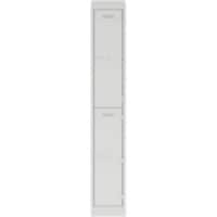 Bisley Steel Locker 2 Doors Combination 300 x 450 x 1,800 mm Light Grey