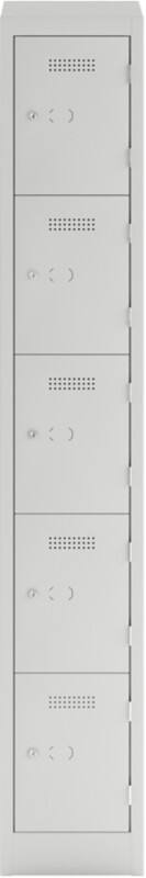 Bisley Steel Locker 300 x 450 x 1,800 mm Light Grey