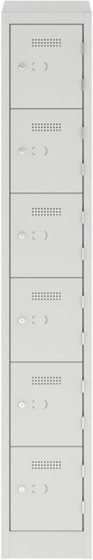 Bisley Steel Locker 300 x 450 x 1,800 mm Light Grey
