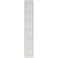 Bisley Steel Locker 300 x 450 x 1,800 mm Light Grey