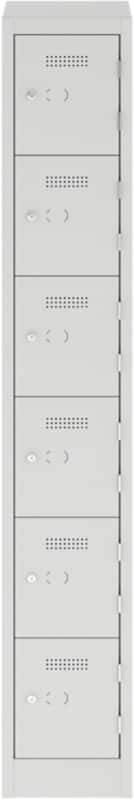 Bisley Steel Locker 300 x 450 x 1,800 mm Light Grey
