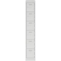 Bisley Steel Locker 300 x 450 x 1,800 mm Light Grey