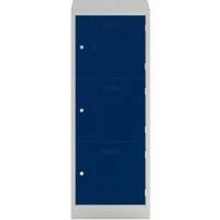 Bisley Steel Locker 500 x 450 x 1,330 mm Light Grey, Oxford Blue