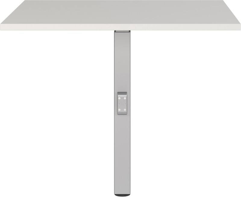 GERMANIA AGENDA Corner Connection 80 (W) x 80 (D) x 91 (H) cm Light Grey, Silver