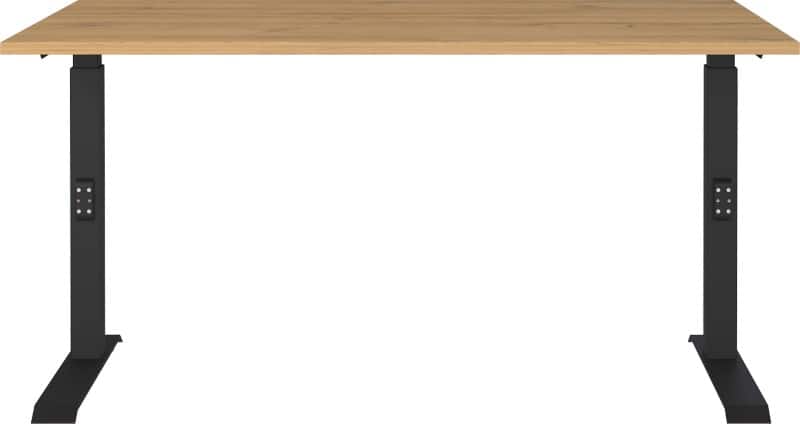 GERMANIA AGENDA Height Adjustable Desk Oak 1,400 (W) x 800 (D) x 910 (H) mm