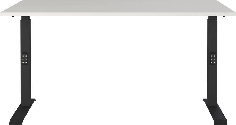 GERMANIA AGENDA Height Adjustable Desk Light Grey 1,400 (W) x 800 (D) x 910 (H) mm
