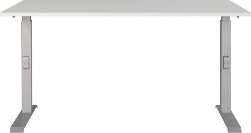 GERMANIA AGENDA Height Adjustable Desk Light Grey 1,400 (W) x 800 (D) x 910 (H) mm