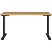 GERMANIA AGENDA Electronically Height Adjustable Desk Oak 1,400 (W) x 800 (D) x 1,200 (H) mm