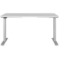 GERMANIA AGENDA Electronically Height Adjustable Desk Light Grey 1,400 (W) x 800 (D) x 1,200 (H) mm