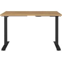 GERMANIA AGENDA Electronically Height Adjustable Desk Oak 1,200 (W) x 800 (D) x 1,200 (H) mm