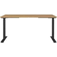 GERMANIA AGENDA Electronically Height Adjustable Desk Oak 1,600 (W) x 800 (D) x 1,200 (H) mm