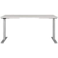 GERMANIA AGENDA Electronically Height Adjustable Desk Light Grey 1,600 (W) x 800 (D) x 1,200 (H) mm