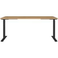 GERMANIA AGENDA Electronically Height Adjustable Desk Oak 1,800 (W) x 800 (D) x 1,200 (H) mm