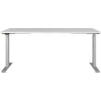 GERMANIA AGENDA Electronically Height Adjustable Desk Light Grey 1,800 (W) x 800 (D) x 1,200 (H) mm