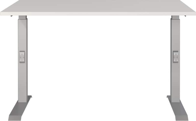 GERMANIA AGENDA Height Adjustable Desk Light Grey 1,200 (W) x 800 (D) x 910 (H) mm