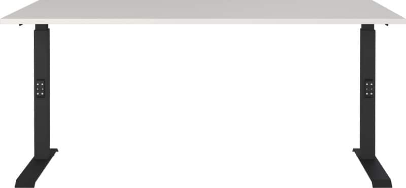 GERMANIA AGENDA Height Adjustable Desk Light Grey 1,600 (W) x 800 (D) x 910 (H) mm