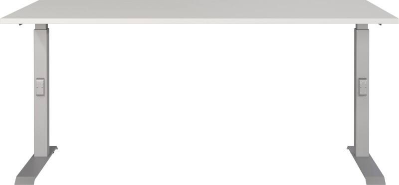 GERMANIA AGENDA Height Adjustable Desk Light Grey 1,600 (W) x 800 (D) x 910 (H) mm