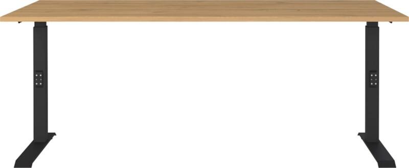 GERMANIA AGENDA Height Adjustable Desk Oak 1,800 (W) x 800 (D) x 910 (H) mm