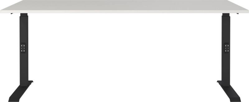 GERMANIA AGENDA Height Adjustable Desk Light Grey 1,800 (W) x 800 (D) x 910 (H) mm