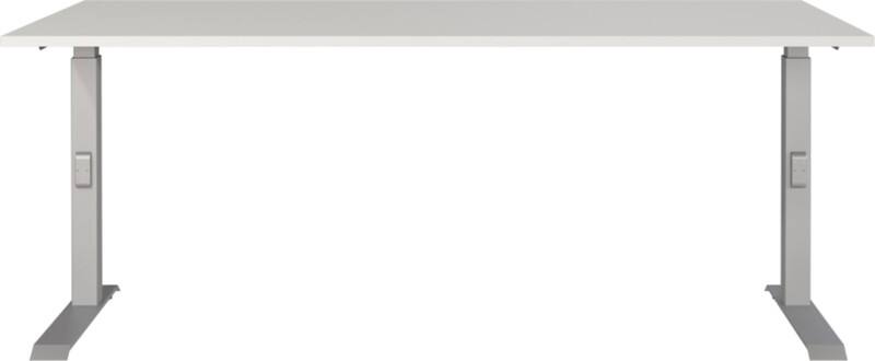 GERMANIA AGENDA Height Adjustable Desk Light Grey 1,800 (W) x 800 (D) x 910 (H) mm
