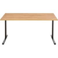 GERMANIA PROFI 2.0 Height Adjustable Desk Oak 1,600 (W) x 800 (D) x 800 (H) mm