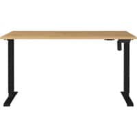 GERMANIA PROFI 2.0 Electronically Height Adjustable Desk Oak 1,400 (W) x 800 (D) x 1,180 (H) mm