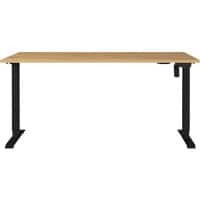 GERMANIA PROFI 2.0 Electronically Height Adjustable Desk Oak 1,600 (W) x 800 (D) x 1,180 (H) mm