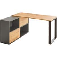 GERMANIA RENTON Corner Desk Oak 1,450 (W) x 1,200 (D) x 750 (H) mm