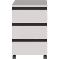 GERMANIA BEDANO Mobile Pedestal 3 Drawers 40 x 50 x 63 cm Cashmere