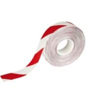 DURABLE Floor Marking Tape Red, White 50 mm (W) x 30 m (L) PVC (Polyvinyl Chloride)   