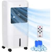 HOMCOM 3-in-1 Air Cooler 20 m² 15 L White 824-079V71WT  