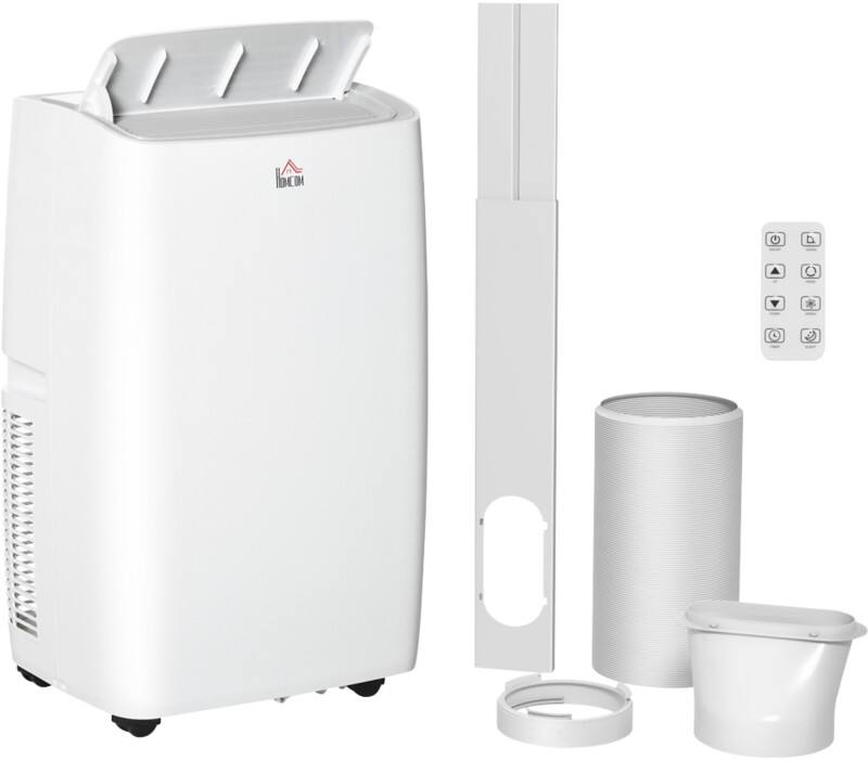 HOMCOM Portable Air Conditioner 12000 25 m² 1.2 L White 823-039V70CW  