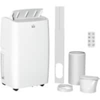 HOMCOM Portable Air Conditioner 12000 25 m² 1.2 L White 823-039V70CW  