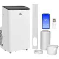 HOMCOM Portable Air Conditioner 14000 35 m² 0.5 L White 823-048V70WT  