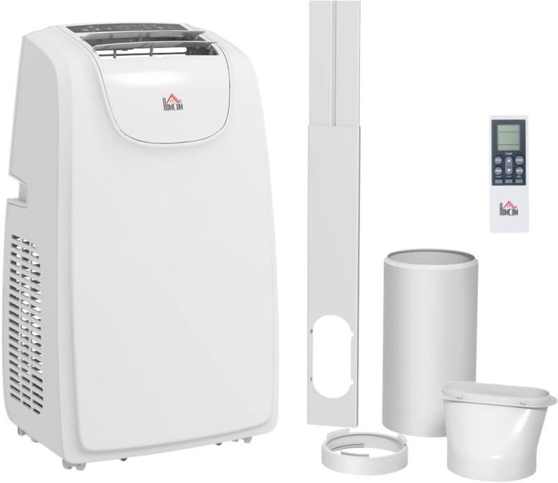 HOMCOM Portable Air Conditioner 12000 28 m² 0.8 L White 823-055V70WT  