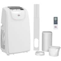 HOMCOM Portable Air Conditioner 12000 28 m² 0.8 L White 823-055V70WT  