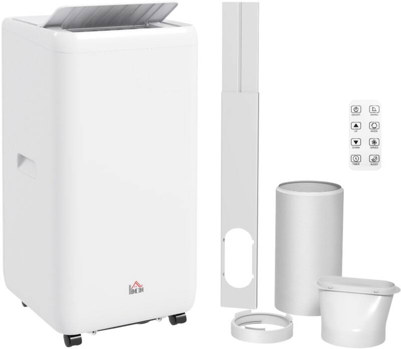 HOMCOM Portable Air Conditioner 12000 28 m² 1 L White 823-056V70WT  