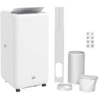 HOMCOM Portable Air Conditioner 12000 28 m² 1 L White 823-056V70WT  